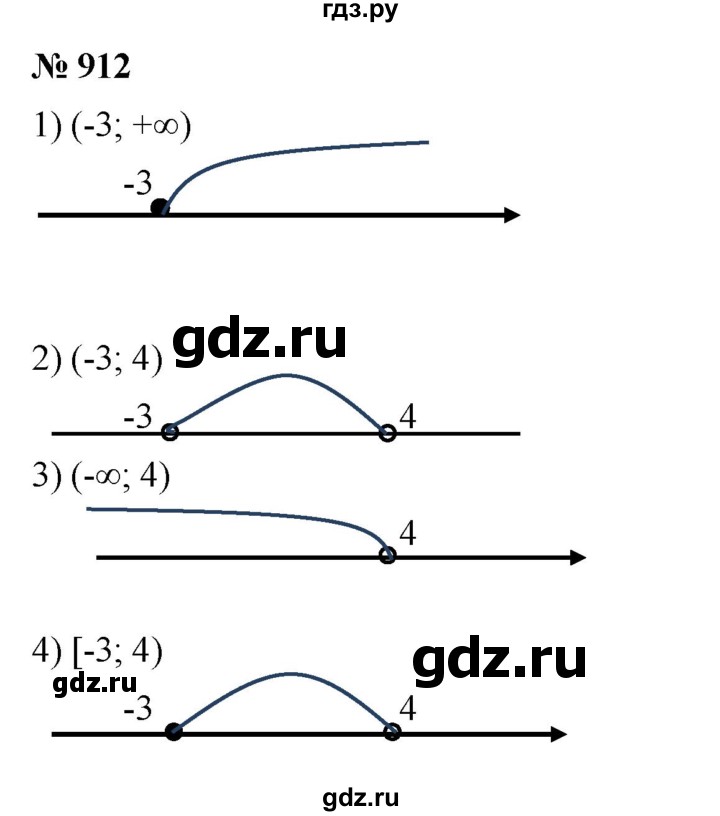 ГДЗ по алгебре 7 класс  Мерзляк  Базовый уровень номер - 912, Решебник к учебнику 2023