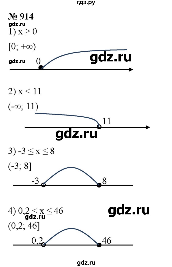 ГДЗ по алгебре 7 класс  Мерзляк  Базовый уровень номер - 914, Решебник к учебнику 2023