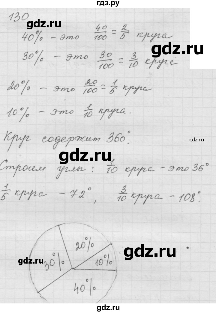 ГДЗ по математике 6 класс  Дорофеев  Базовый уровень глава 1 / упражнение - (130), Решебник к учебнику 2014