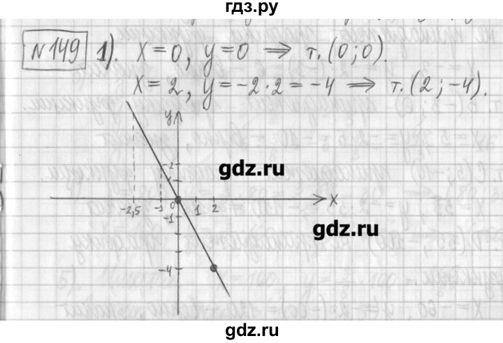 ГДЗ по алгебре 7 класс  Муравин   упражнение - 149, Решебник