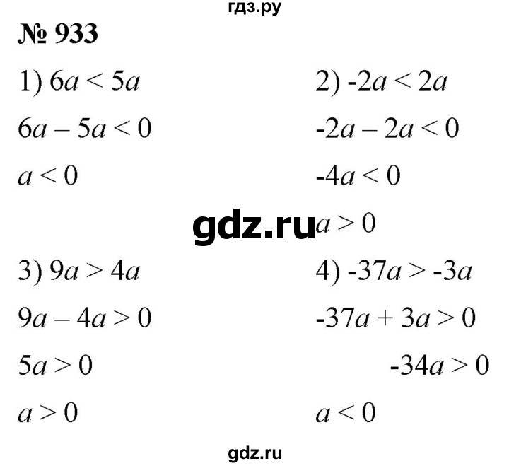 ГДЗ по алгебре 9 класс  Мерзляк   упражнение - 933, Решебник к учебнику 2021