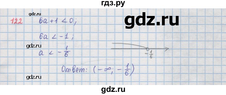 ГДЗ по алгебре 9 класс  Мерзляк   упражнение - 122, Решебник №1 к учебнику 2016
