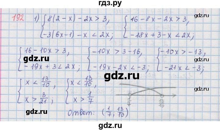 ГДЗ по алгебре 9 класс  Мерзляк   упражнение - 192, Решебник №1 к учебнику 2016