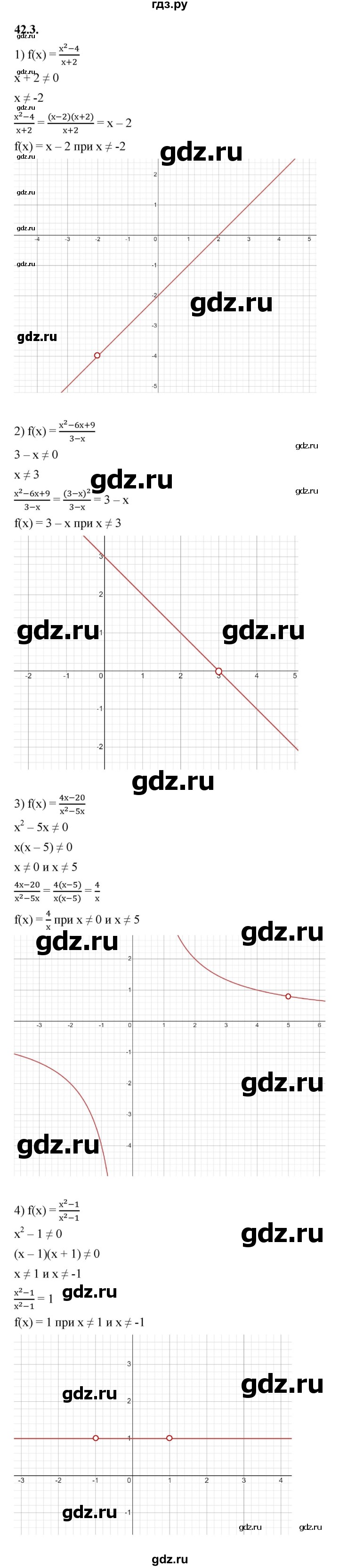 ГДЗ по алгебре 10 класс Мерзляк  Базовый уровень задание - 42.3, Решебник к учебнику 2022