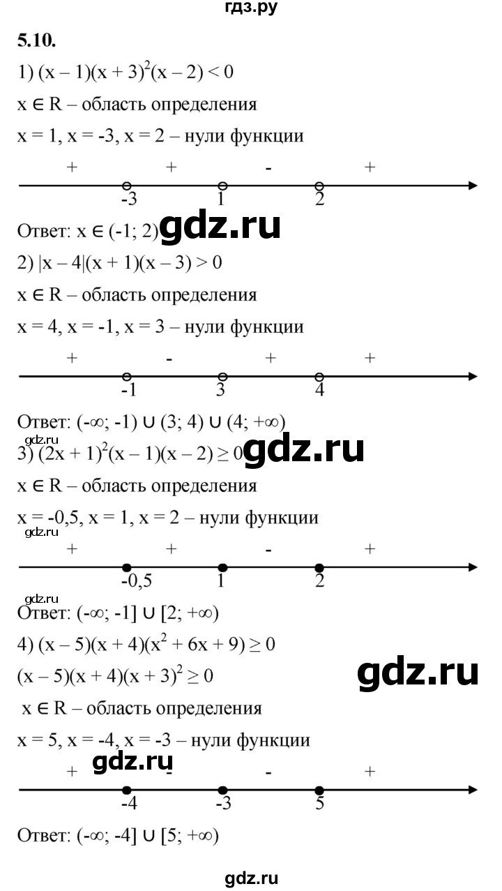 ГДЗ по алгебре 10 класс Мерзляк  Базовый уровень задание - 5.10, Решебник к учебнику 2022