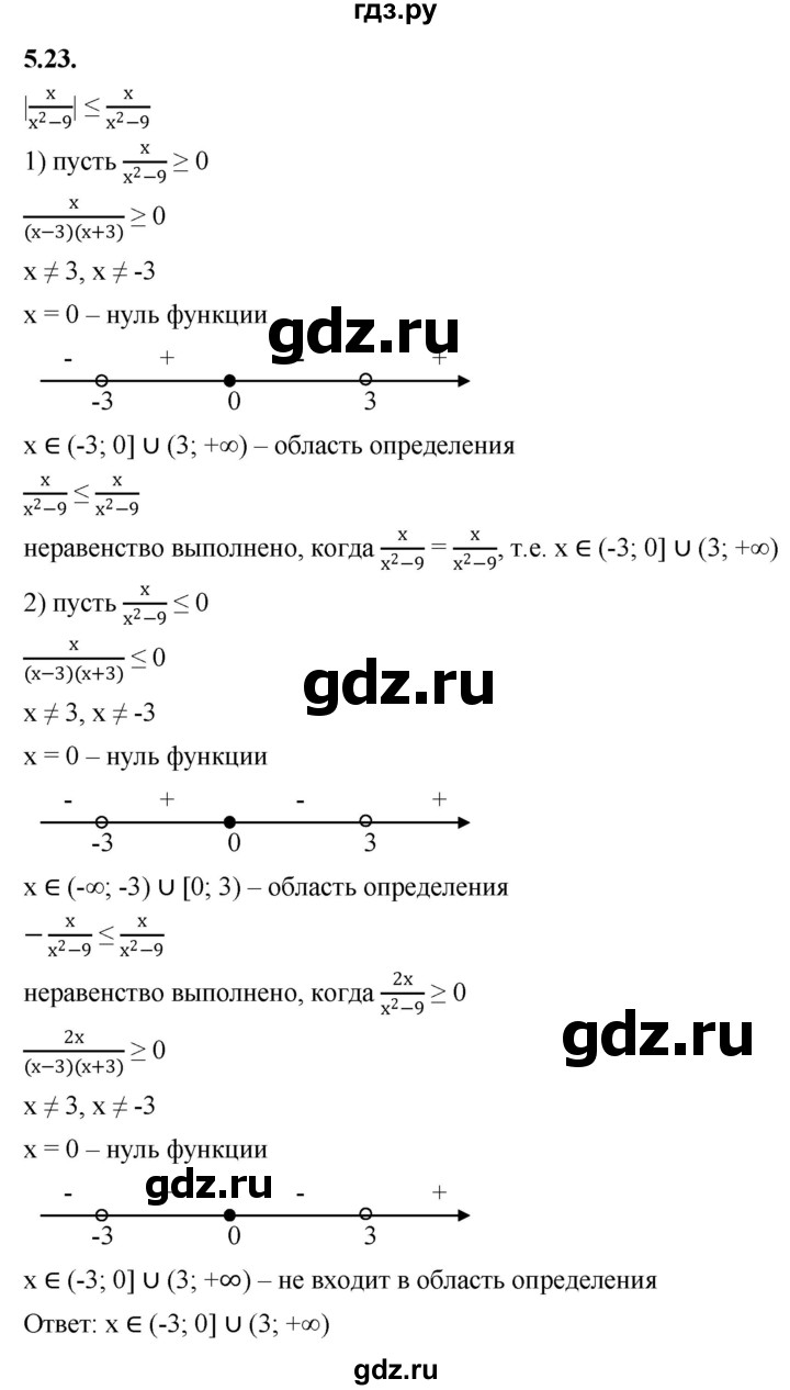 ГДЗ по алгебре 10 класс Мерзляк  Базовый уровень задание - 5.23, Решебник к учебнику 2022
