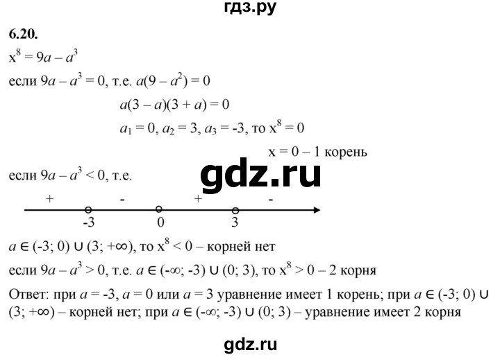 ГДЗ по алгебре 10 класс Мерзляк  Базовый уровень задание - 6.20, Решебник к учебнику 2022