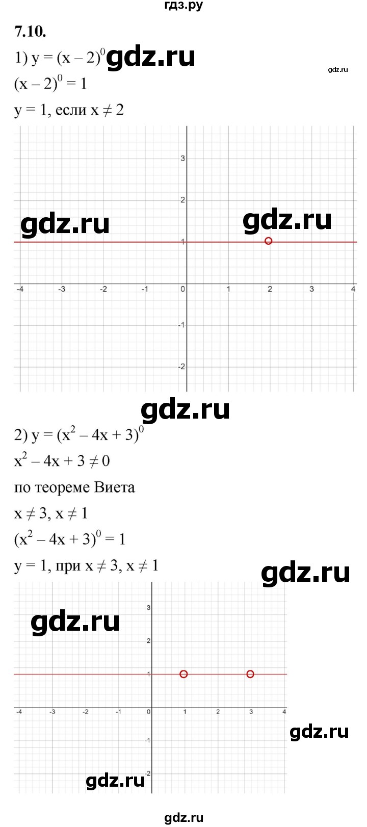 ГДЗ по алгебре 10 класс Мерзляк  Базовый уровень задание - 7.10, Решебник к учебнику 2022