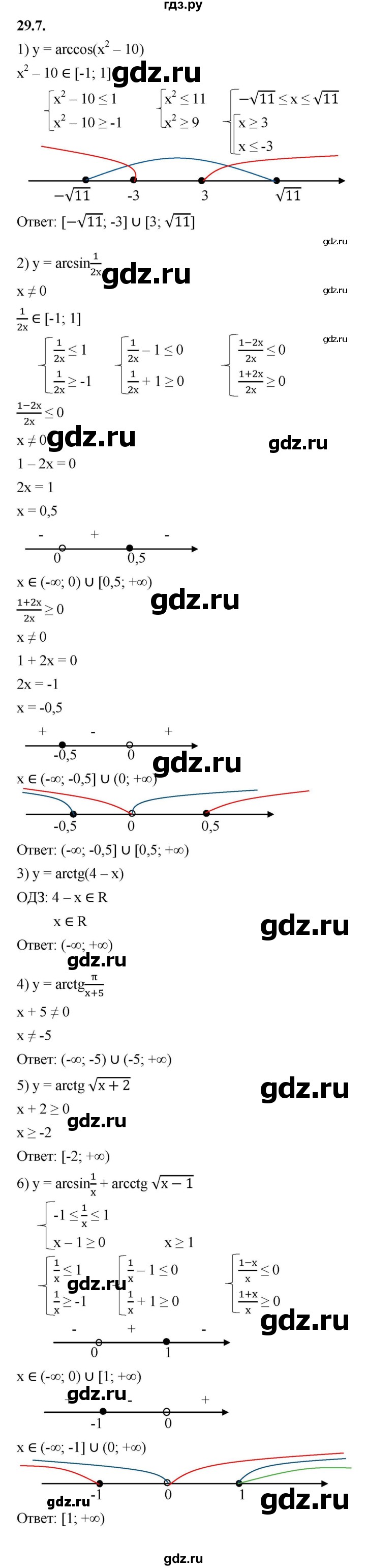 ГДЗ по алгебре 10 класс Мерзляк  Базовый уровень задание - 29.7, Решебник к учебнику 2022