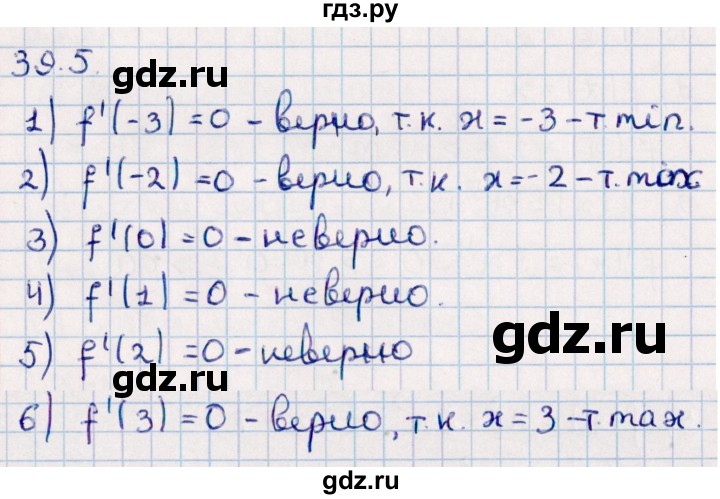 ГДЗ по алгебре 10 класс Мерзляк  Базовый уровень задание - 39.5, Решебник к учебнику 2022