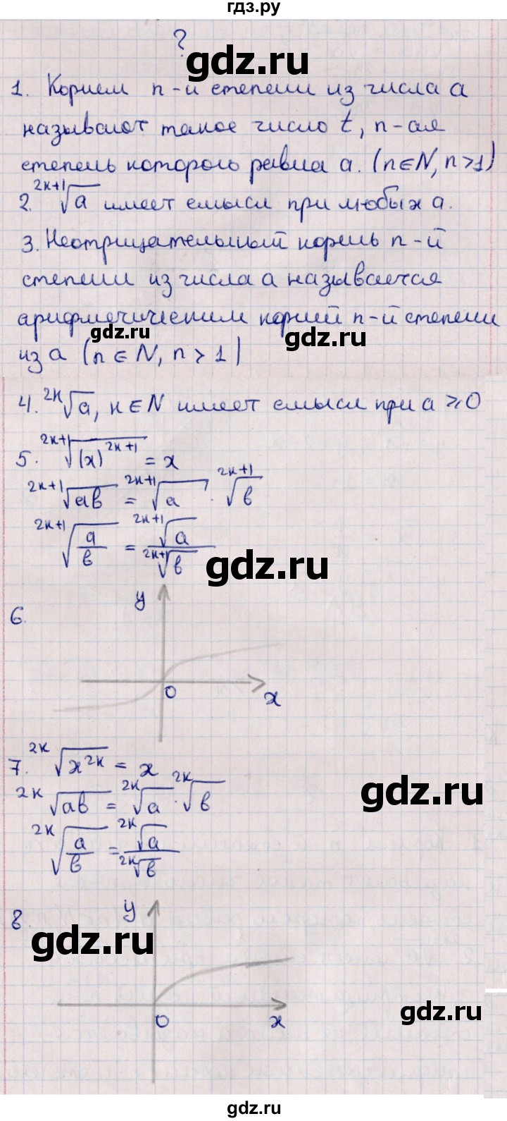 ГДЗ по алгебре 10 класс Мерзляк  Базовый уровень задание - §8, Решебник к учебнику 2022
