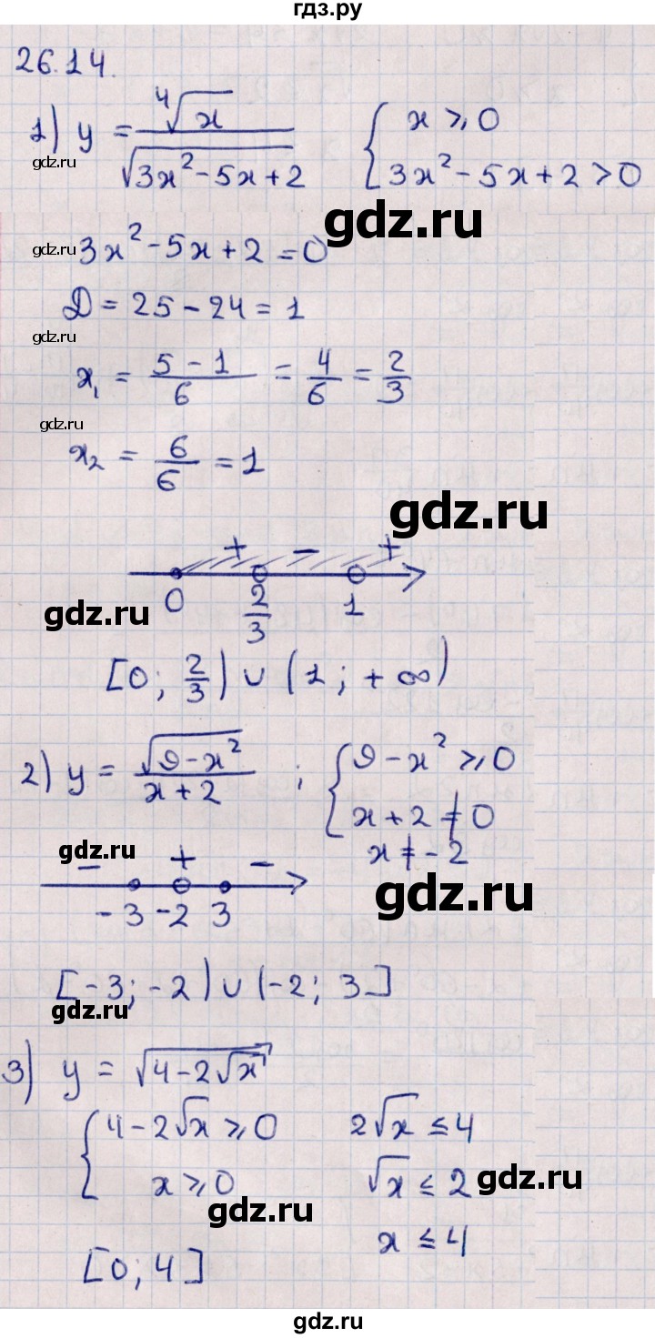 ГДЗ по алгебре 10 класс Мерзляк  Базовый уровень задание - 26.14, Решебник к учебнику 2022