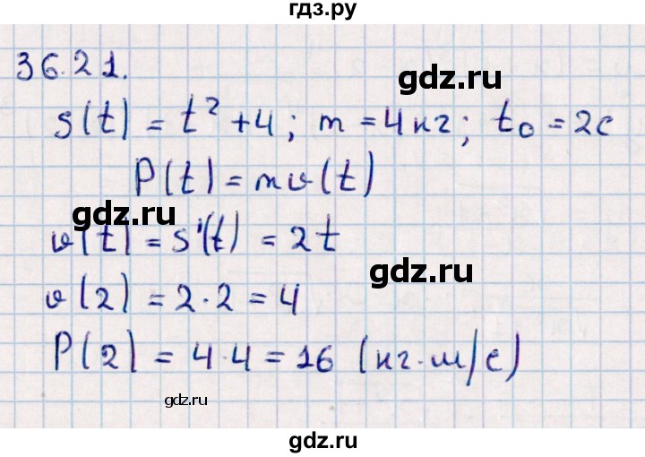 ГДЗ по алгебре 10 класс Мерзляк  Базовый уровень задание - 36.21, Решебник к учебнику 2022