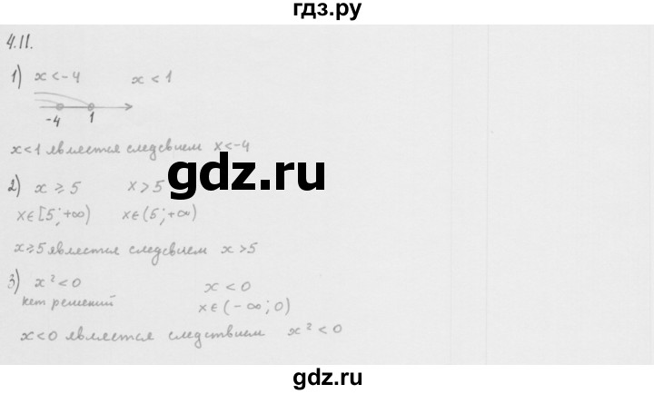 ГДЗ по алгебре 10 класс Мерзляк  Базовый уровень задание - 4.11, Решебник к учебнику 2013