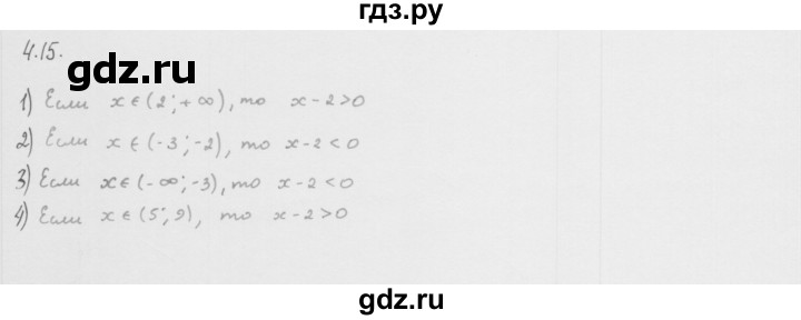 ГДЗ по алгебре 10 класс Мерзляк  Базовый уровень задание - 4.15, Решебник к учебнику 2013