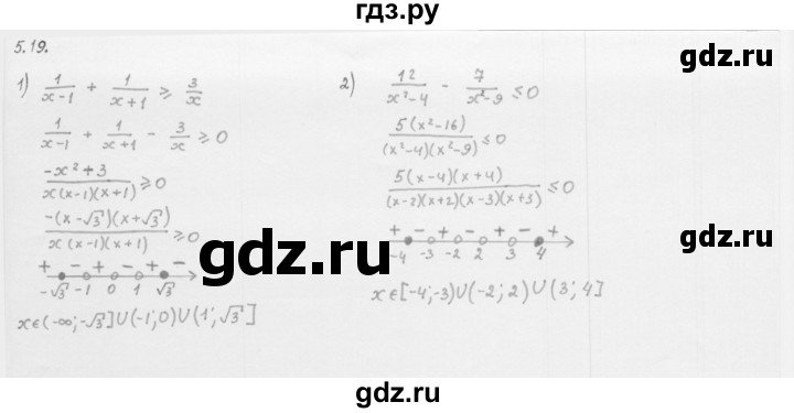 ГДЗ по алгебре 10 класс Мерзляк  Базовый уровень задание - 5.19, Решебник к учебнику 2013