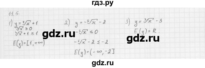 ГДЗ по алгебре 10 класс Мерзляк  Базовый уровень задание - 11.5, Решебник к учебнику 2013