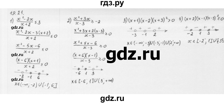 ГДЗ по алгебре 10 класс Мерзляк  Базовый уровень задание - 19.21, Решебник к учебнику 2013
