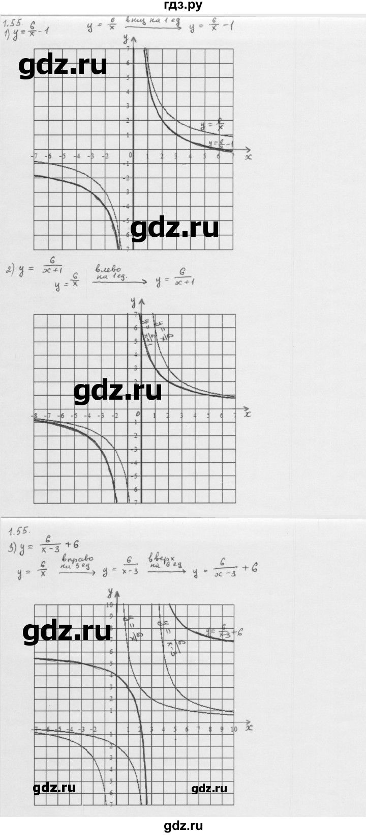 ГДЗ по алгебре 10 класс Мерзляк  Базовый уровень задание - 1.55, Решебник к учебнику 2013