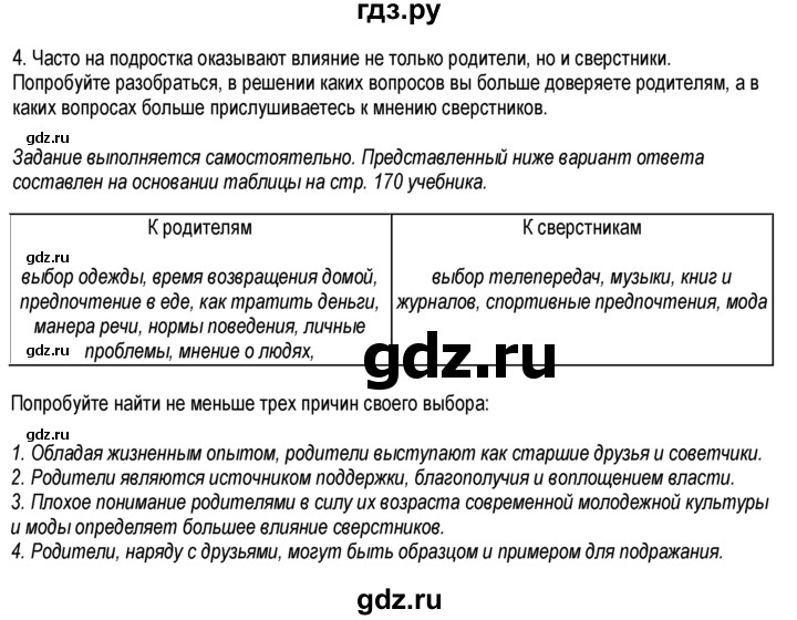 ГДЗ по обществознанию 6 класс  Хромова рабочая тетрадь  § 25 - 4, Решебник к тетради 2013