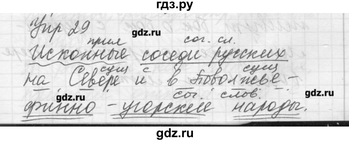 ГДЗ по русскому языку 8 класс Шмелев   глава 3 - 29, Решебник №1