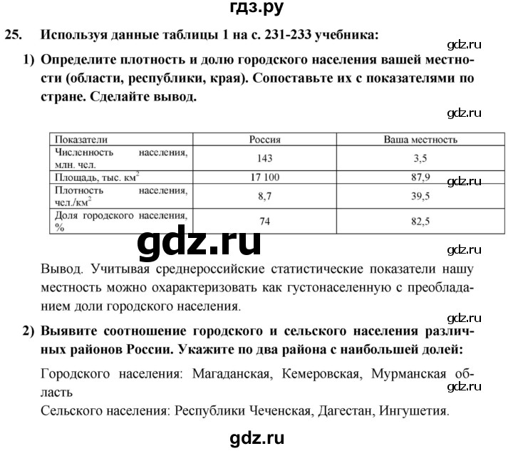 ГДЗ по географии 8 класс Николина мой тренажер (Алексеева)  страница - 20, Решебник 2016