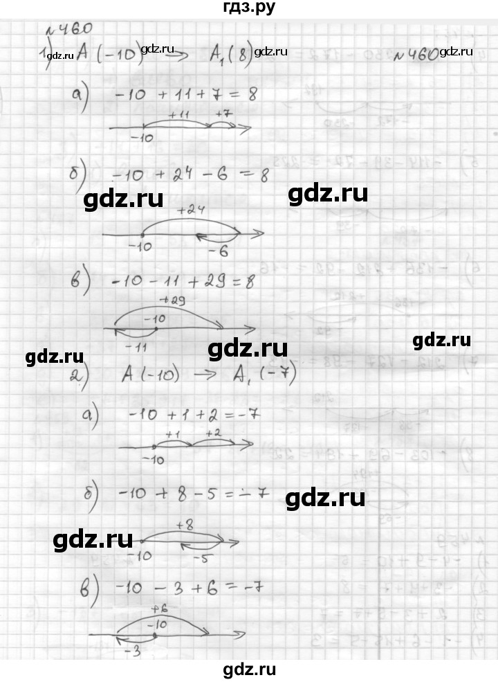 ГДЗ по математике 6 класс Муравин   §15 - 460, Решебник