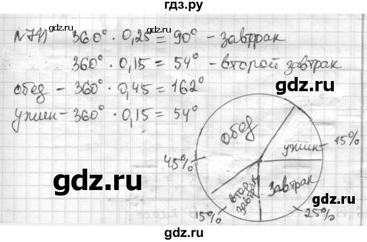ГДЗ по математике 6 класс Муравин   §24 - 711, Решебник