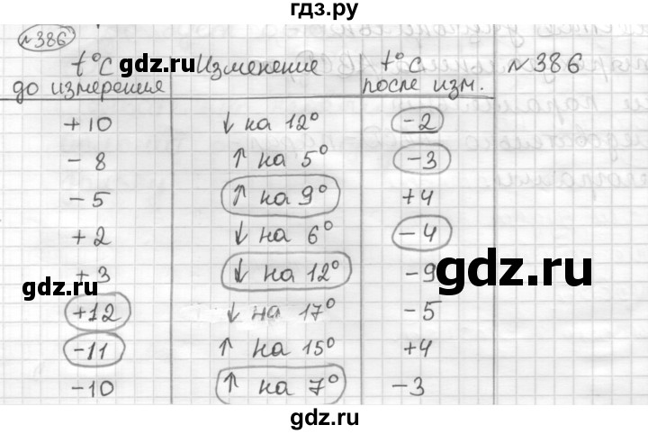 ГДЗ по математике 6 класс Муравин   §13 - 386, Решебник