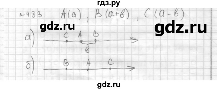 ГДЗ по математике 6 класс Муравин   §15 - 483, Решебник