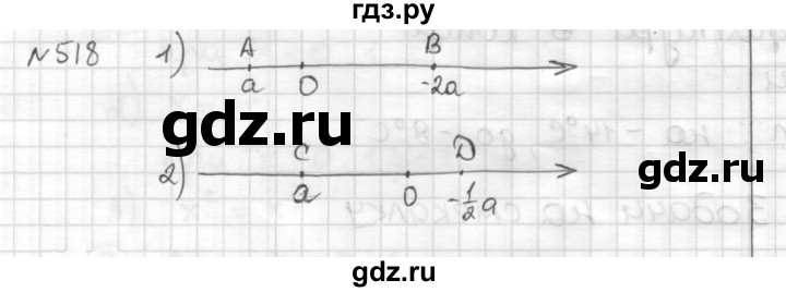 ГДЗ по математике 6 класс Муравин   §16 - 518, Решебник