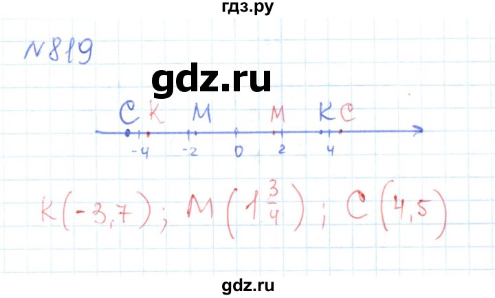 ГДЗ по математике 6 класс Муравин   из истории математики - 819, Решебник