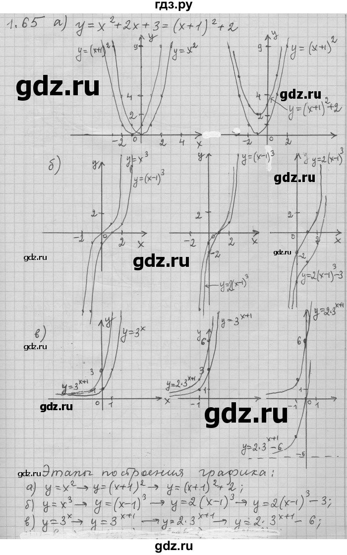 ГДЗ по алгебре 11 класс Никольский  Базовый и углубленный уровень номер / § 1 - 65, Решебник