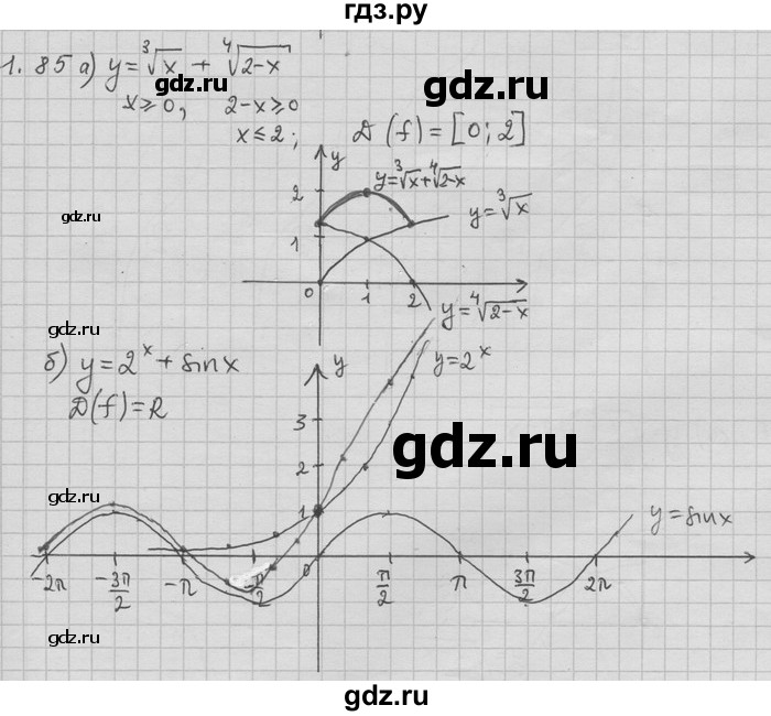 ГДЗ по алгебре 11 класс Никольский  Базовый и углубленный уровень номер / § 1 - 85, Решебник