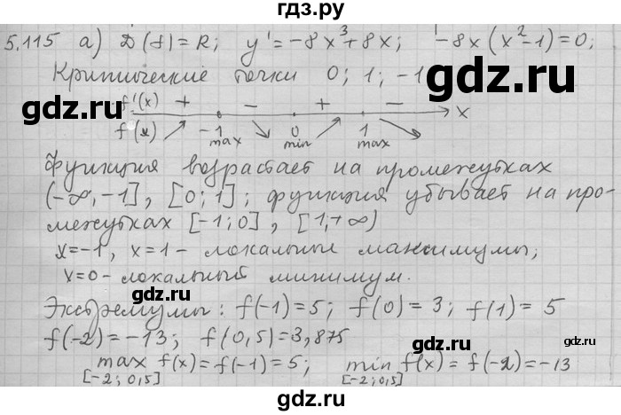 ГДЗ по алгебре 11 класс Никольский  Базовый и углубленный уровень номер / § 5 - 115, Решебник