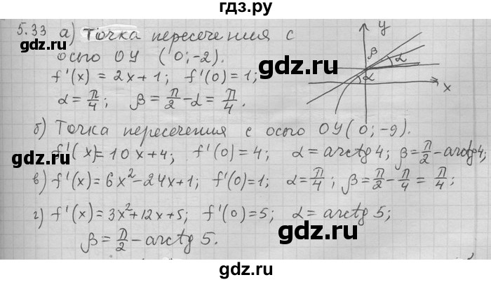 ГДЗ по алгебре 11 класс Никольский  Базовый и углубленный уровень номер / § 5 - 33, Решебник