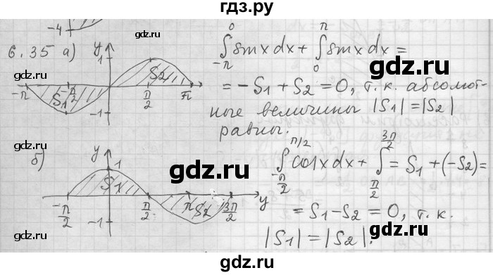 ГДЗ по алгебре 11 класс Никольский  Базовый и углубленный уровень номер / § 6 - 35, Решебник