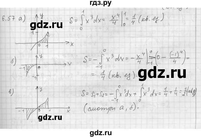 ГДЗ по алгебре 11 класс Никольский  Базовый и углубленный уровень номер / § 6 - 57, Решебник