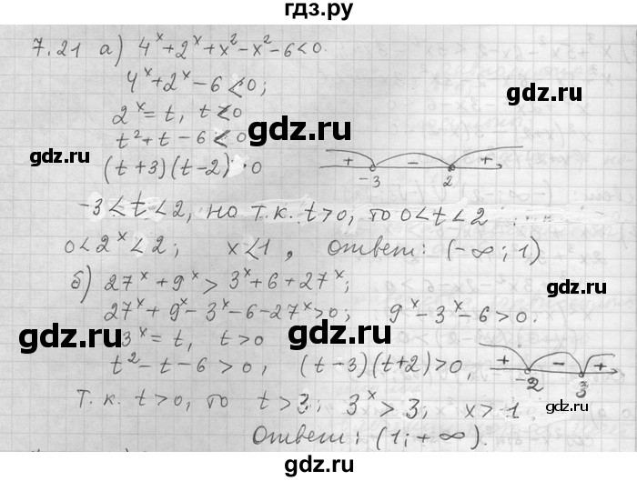 ГДЗ по алгебре 11 класс Никольский  Базовый и углубленный уровень номер / § 7 - 21, Решебник