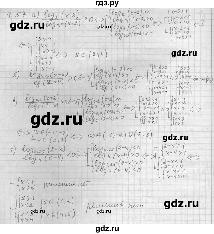 ГДЗ по алгебре 11 класс Никольский  Базовый и углубленный уровень номер / § 9 - 57, Решебник