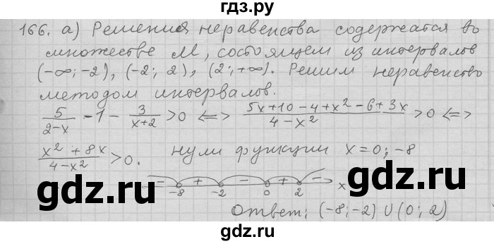 ГДЗ по алгебре 11 класс Никольский  Базовый и углубленный уровень задача для повторения - 166, Решебник
