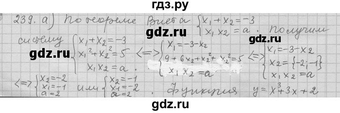 ГДЗ по алгебре 11 класс Никольский  Базовый и углубленный уровень задача для повторения - 239, Решебник
