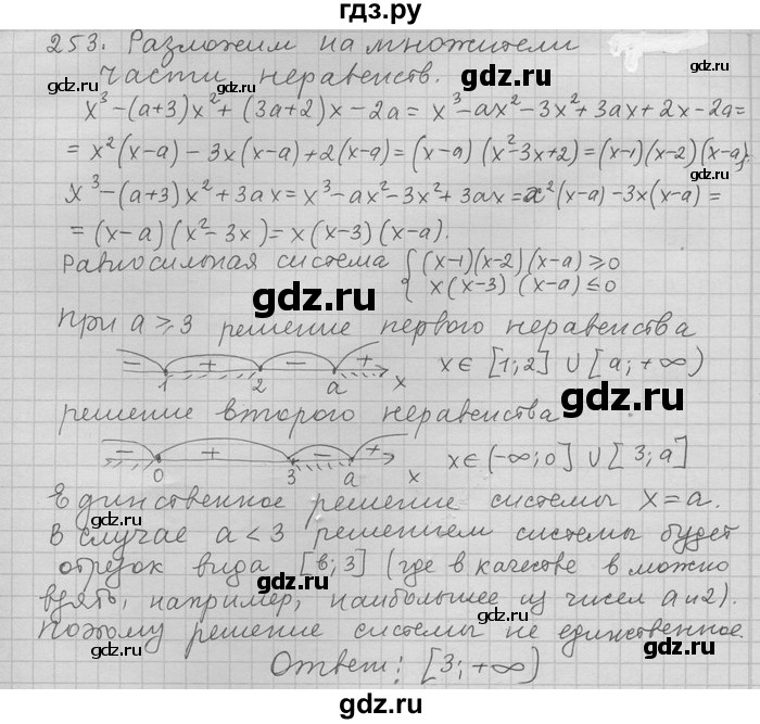 ГДЗ по алгебре 11 класс Никольский  Базовый и углубленный уровень задача для повторения - 253, Решебник