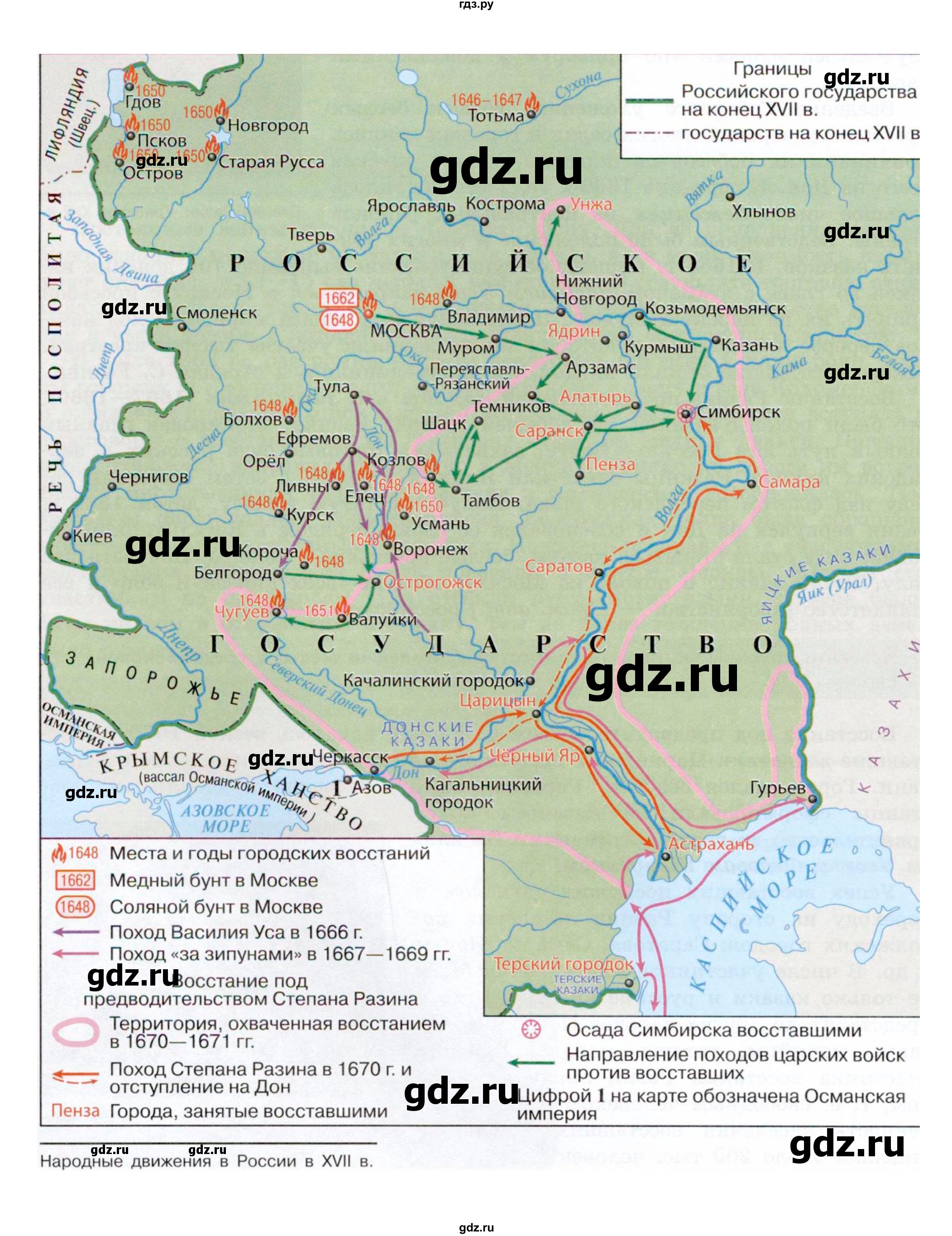 ГДЗ часть 2. страница 55 история 7 класс История России Арсентьев, Торкунов