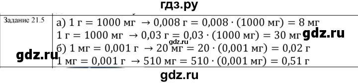 ГДЗ по физике 7 класс Ханнанова рабочая тетрадь (Перышкин) Базовый уровень §21 - 21.5, Решебник к тетради 2023