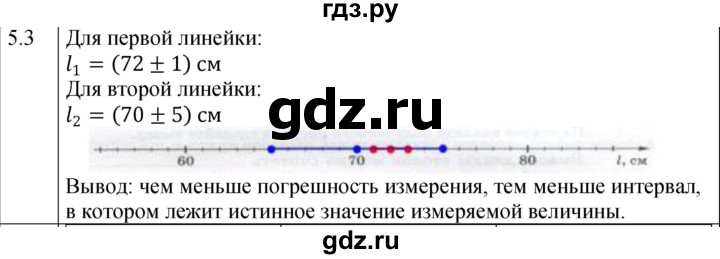 ГДЗ по физике 7 класс Ханнанова рабочая тетрадь (Перышкин) Базовый уровень §5 - 5.3, Решебник к тетради 2023