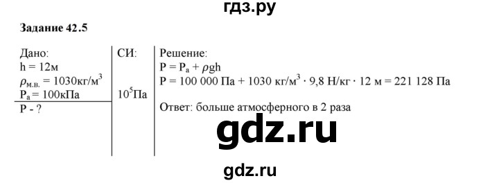 ГДЗ по физике 7 класс Ханнанова рабочая тетрадь (Перышкин) Базовый уровень §42 - 42.5, Решебник к тетради 2023