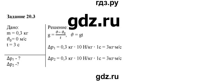 ГДЗ по физике 9 класс Гутник рабочая тетрадь (Перышкин)  глава №1 / § 20 - 3, Решебник №1