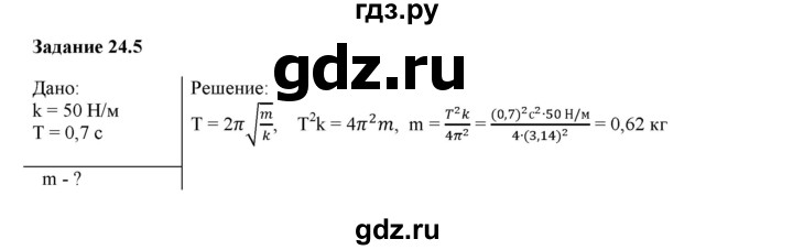ГДЗ по физике 9 класс Гутник рабочая тетрадь  глава №2 / § 24 - 5, Решебник №1