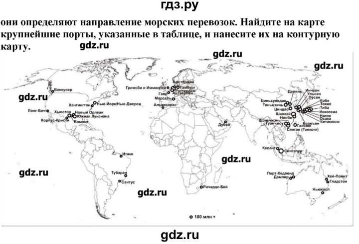 ГДЗ по географии 10‐11 класс  Гладкий Мой тренажер Базовый и углубленный уровень География мировой экономики - 22, Решебник